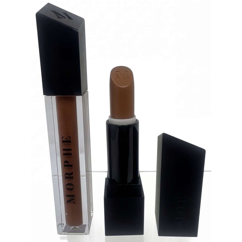 Morphe Matte Lipstick & Gloss Sweet Tea Nude Beige Lip Color Makeup Beauty New
